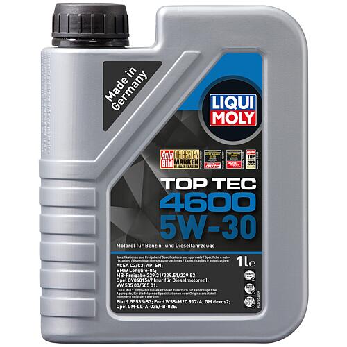 Motor oil LIQUI MOLY Top Tec 4600 5W-30, 1 litre canister