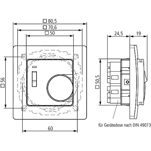 Raumthermostate RAM 741-748 RA (Unterputz) Standard 5