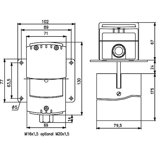 Vane relay JSL-1E, mechanical