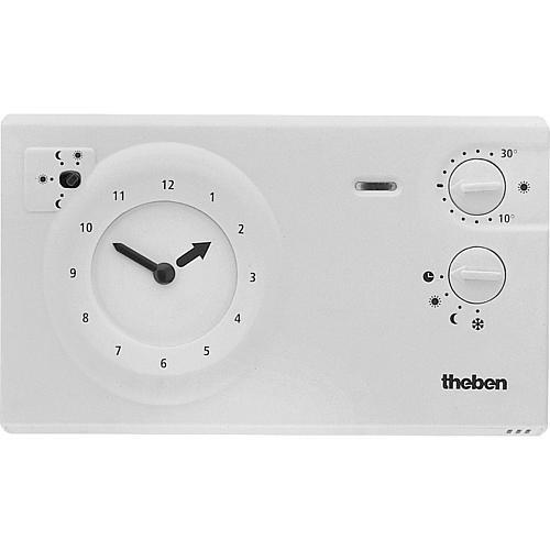 Theben thermostat à horloge RAM 722 blanc 24h/7 programme hebdomadaire 230 V