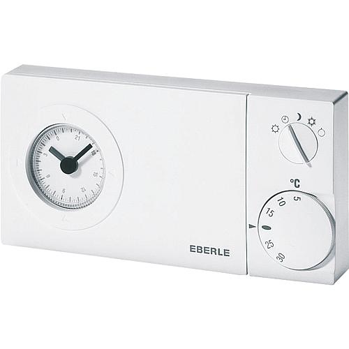 Clock thermostat easy 2 t, day timer, 2-wire, battery-powered