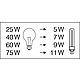 Energiesparlampen DULUX® S Piktogramm 1