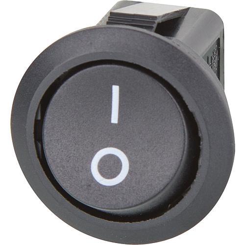 Rocker switch, off-switch 1-pin, labelled/unlabelled Standard 2