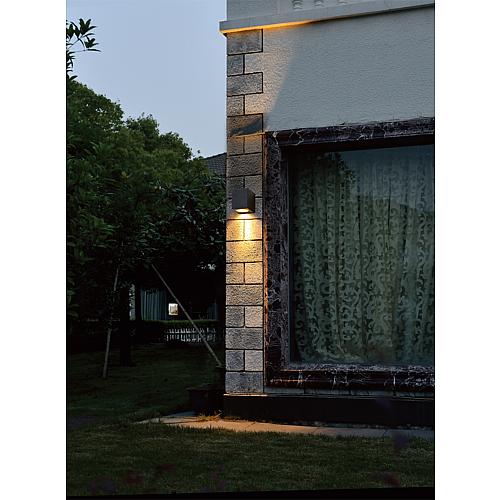 Angular external wall light