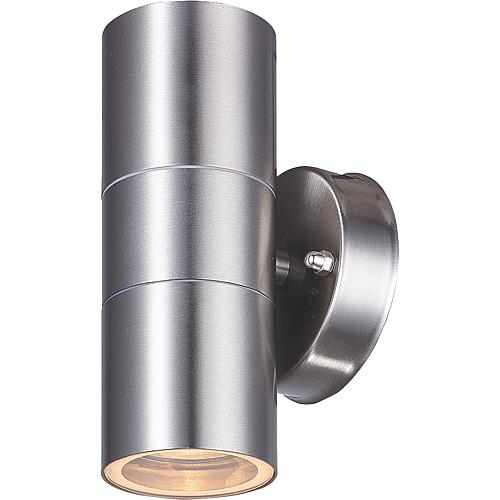 Wall-mounted external light stainless steel, round Standard 2