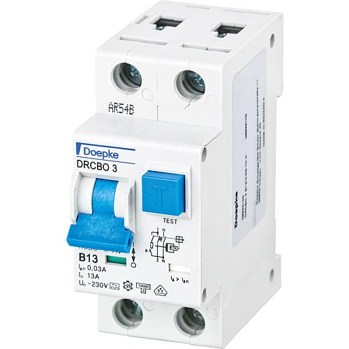 FI/circuit breaker, DRCBO 3, model A instantaneous