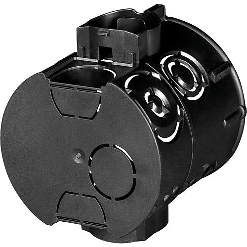 Boitier encastre F-Tronic Ø 60 mm, profondeur 65 mm noir, 1 piece