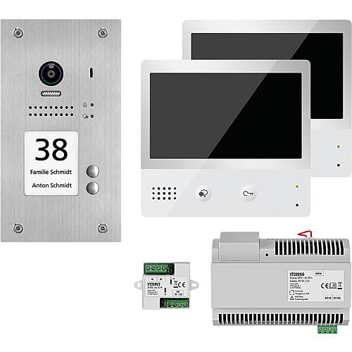 Video door intercom system VT200 flush-mounted set Standard 2