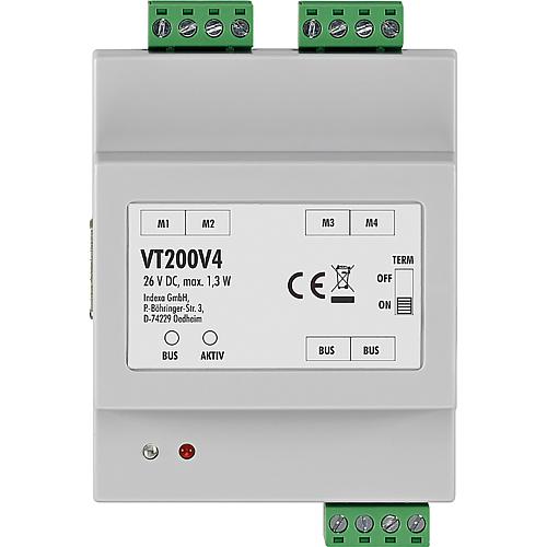 REG, distributeur 4 voies VT200V4 pour interphone VT200 Standard 1