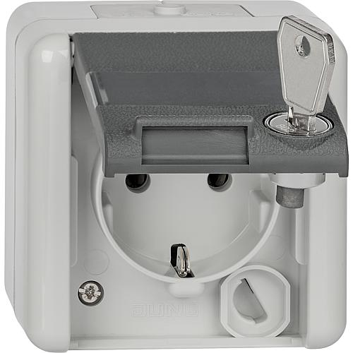 Surface-mounted socket, lockable Standard 1