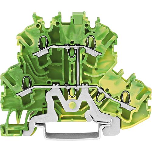 Doppelstock-Schutzleiterklemme Serie 2002 Wago Standard 1