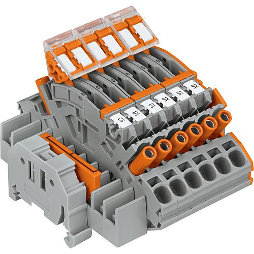 Klemmenblock für 3-phasige Stromwandlerschaltung Wago Standard 1