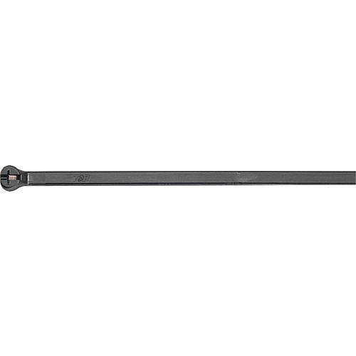 Serre-cables Ty-Rap avec languette en acier, noir UV Standard 1
