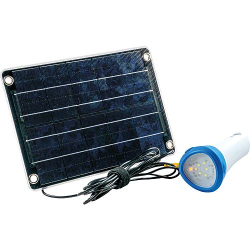 Ensemble d'éclairage et d'alimentation à batterie solaire Mobile One Blue, lampe torche avec stockage d'énergie intégré Standard 1