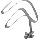 Earth strap clamp, stainless steel V2A external