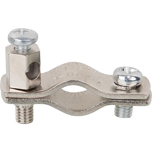 Earthing pipe clamps, nickel-plated copper Standard 1