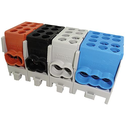 Hauptleitungs-Abzweigklemme Farbe: braun,schwarz,blau,grau 8xEingang 25mm²/10xAusgang 16mm²