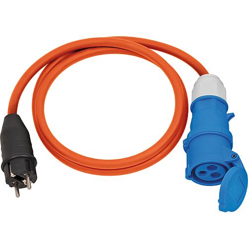 Earthed/CEE adapter cable camping/maritime 1.5m