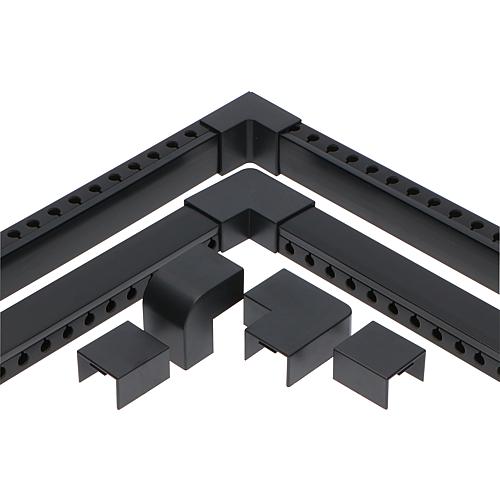 Kit de chemin de câble OrgaNice, PVC 21 pièces, noir