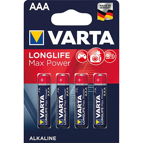 Batterie Varta Longlife Max Power, Micro AAA Standard 1