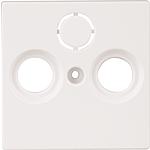 Cover for SAT antenna socket, Merten, polar white, System M