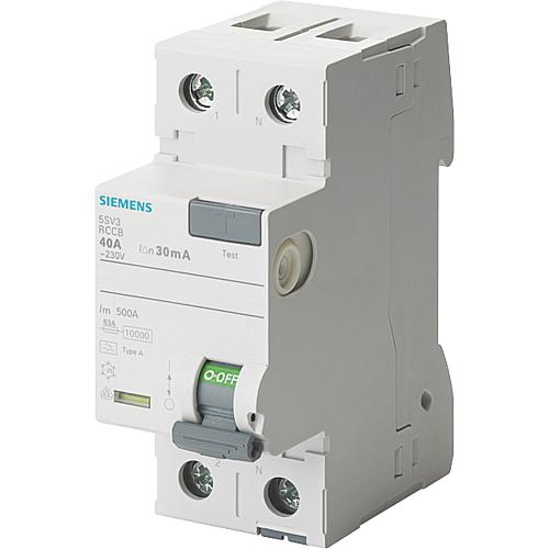 FI-Schutzschalter Siemens, 2-polig, Typ A, 25A, 30mA, 5SV3312-6