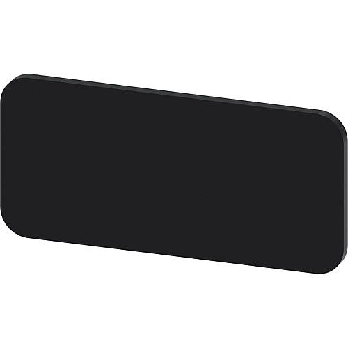 Nameplate 12.5x27mm, black plate 3SU1900-0AC16-0AA0, PU=10 pieces