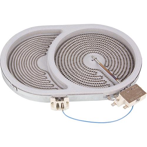 HiLight-Heizkörper Braeter/oval 2400/900W-230V, Ø 170/265 mm