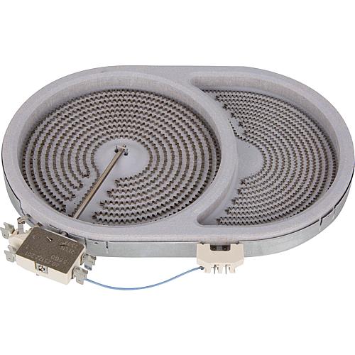 HiLight-Heizkörper Braeter/oval 2400/800W-230V, Ø 170/265 mm