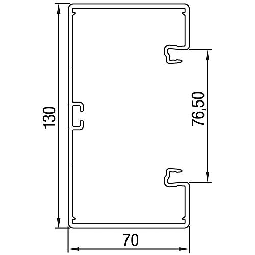 Geräteeinbaukanal, GK-70130RW Anwendung 1