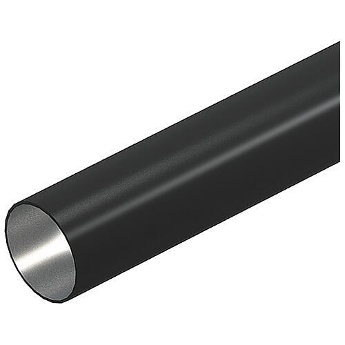Steel tube without thread, black Standard 1