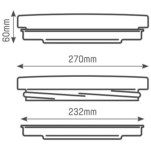 LED-Deckenleuchte, rund