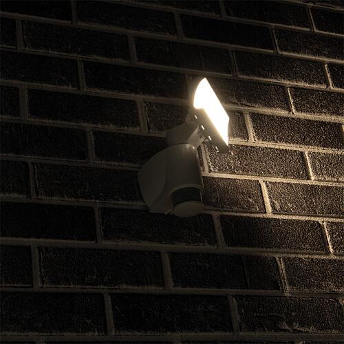 LED floodlight with motion detection IP44 18 W 1400 lm 4000 K white