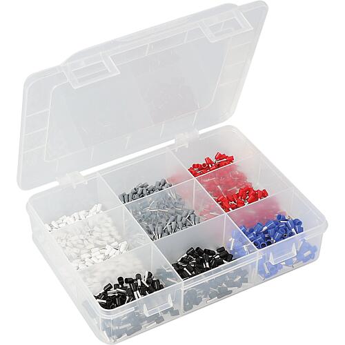 Insulated wire end ferrule assortment, 900 pieces Standard 1