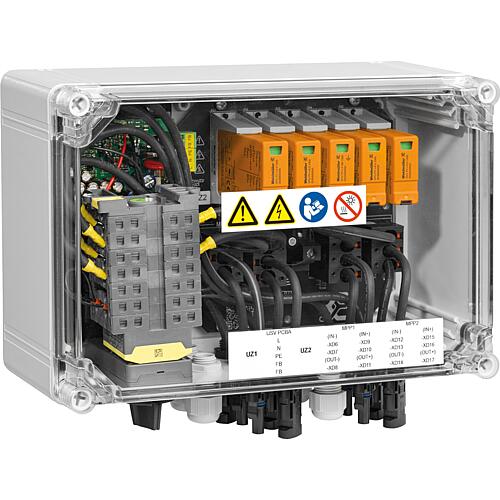 Generatoranschlusskasten mit Feuerwehrschalter für 2 MPP-Tracker, Typ I / II, Fernabschalter Standard 1