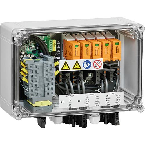 Boîte de jonction de générateur avec interrupteur pompier pour 2 trackers MPP, type I / II, interrupteur à distance Standard 2