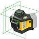 Cordless cross line laser STABILA 12V LAX 600 G, self-levelling, 3 x 360° green laser lines, without battery and charger