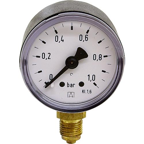 Rohrfeder-Manometer ø 40 mm, DN6 (1/8") radial Standard 1