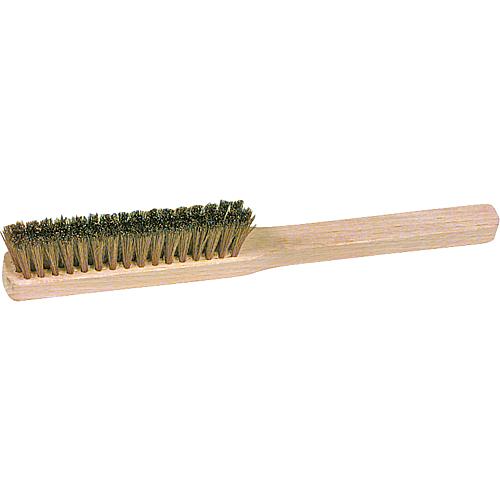 Fine brush, brass bristles