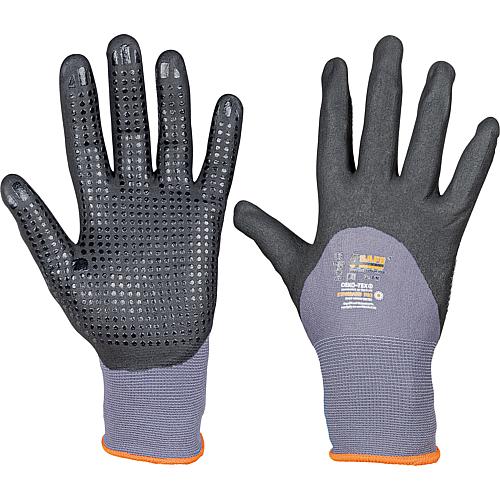 Plumber's glove Excellflex nitrile coating, size M