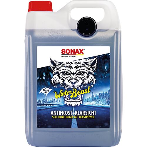 Winter windscreen cleaner SONAX WinterBeast AntiFrost + ClearSight up to -20°C Anwendung 1