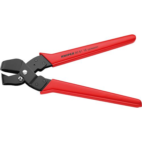 Notching pliers, burnished Plastic grips Length 250 mm 16x32 mm