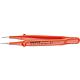 Precision tweezers, dip-insulated, 1000 V, straight shape, length: 130 mm Standard 1