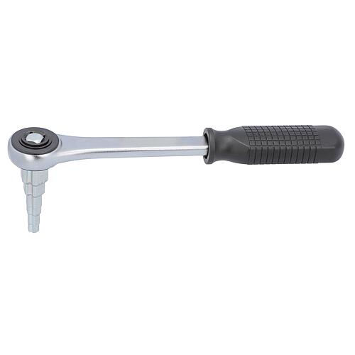 Stepped wrench - uni with ratchet, 2-piece set