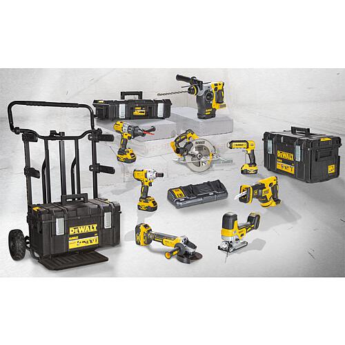 Akku-Set DeWALT 8-teilig 18V DCK856P4-QW mit 4 x 5,0 Ah Li-Ion Akkus und Ladegerät