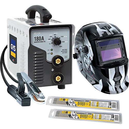 Poste à souder à l´arc PROGYS 180 A GYS + casque de soudage LCD Master 9/13G Iron Standard 1