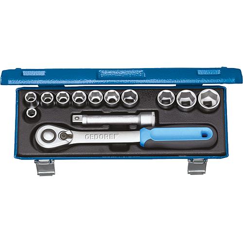 Socket wrench set 19 KMU / D 19 KMU 1/2”, 13-piece Standard 1