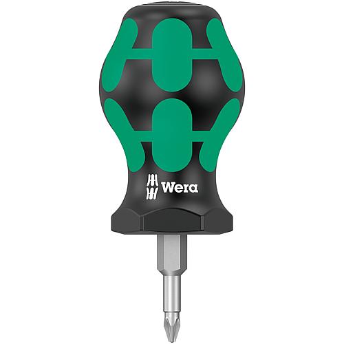 Pozidriv-Schraubendreher Stubby WERA Kraftform Plus-Serie 300, Klinge rund 25 mm Standard 1