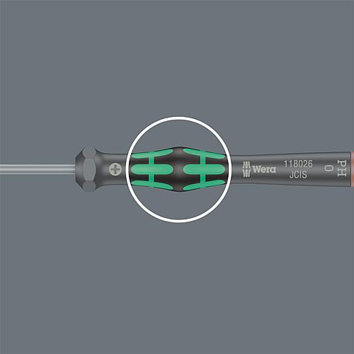 Schraubendreher Torx® WERA Elektroniker Serie Micro, Klinge rund, Black Point Spitze Standard 3