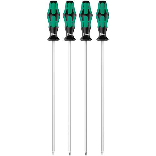 Schraubendreher-Satz WERA Kraftform Plus Serie 300, 4-teilig, TORX®, Haltefunktion, lange Ausführung Standard 1